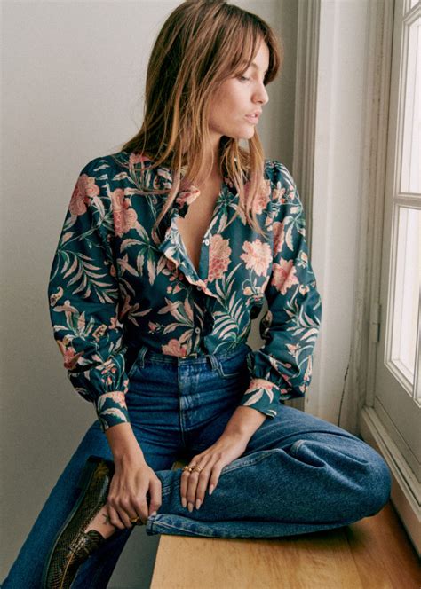 sezane chloe|chlo shirt black.